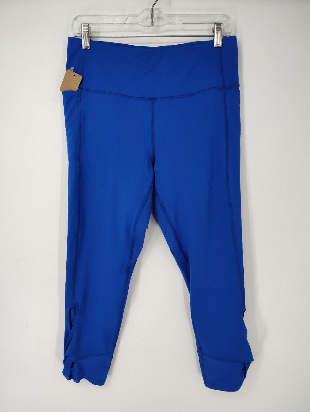 Under Armour Royal Blue Cropped Performance Leggings Women's Size Large